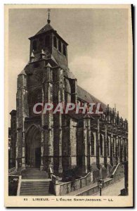 Old Postcard Lisieux l & # 39eglise St. Jacques