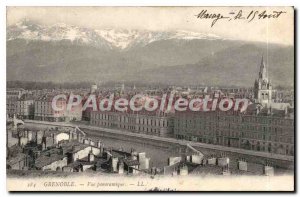 Old Postcard Grenoble Panoramic