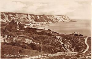 uk15095 the warren folkestone real photo uk