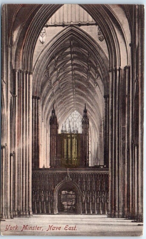 Postcard - York Minster, East Nave - York, England