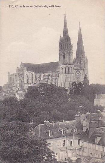 France Chartres Cathedrale cote Nord