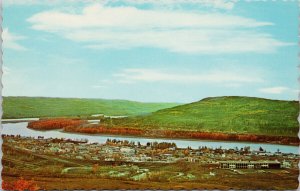 Peace River Alberta Peace River Valley Unused Vintage Postcard H3