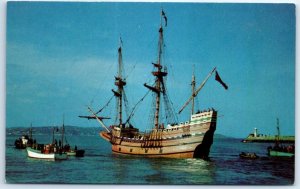 Postcard - Mayflower II, Plimoth Plantation Eel River Site - Plymouth, MA