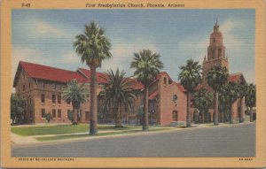 Postcard First Presbyterian Church Phoenix Arizona