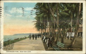 Borinquen Park Near San Juan Puerto Rico 1930 Used Postcard