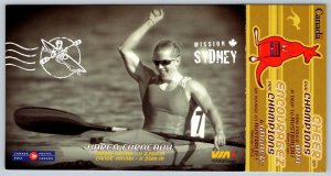 Canada Post Card Karen Furneaux Canoe Kayak Mission Sydney 2000 With Entry Form