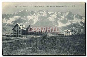Old Postcard The Dauphine Lautaret (2075 m) Hotels and Massif Combeynot