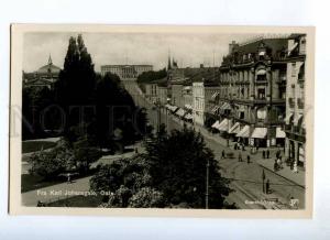 235363 NORWAY OSLO Karl Johansgate Vintage photo postcard