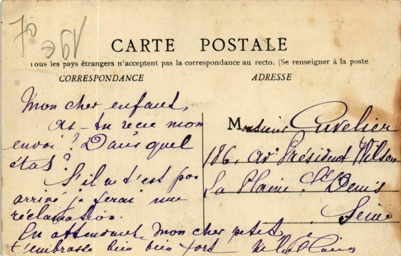 CPA VELLE-le-CHATEL Place e la Mairie (868830)