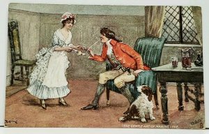 Tuck Oilette Series The Gentle Art of Making Love, Colonial Art Postcard I10