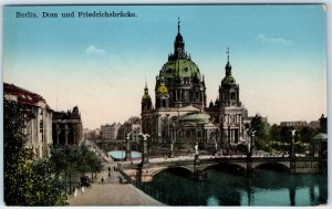 c1910s Berlin, Germany Dom Cathedral Friedrichsbrucke Bridge Spree River A342