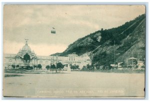 c1910 Rio De Janeiro Caminho Aereo Pao de Assucar Brazil Antique Postcard