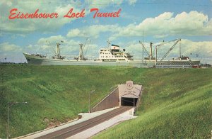 Postcard Eisenhower Lock Tunnel Massena New York