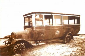 Postcard Transport history Romania Bucharest autobuz renault bandaje cauciuc