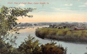 View of Cedar River Cedar Rapids, Iowa  