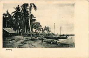 PC CPA MALAYSIA, PENANG, NATIVE VILLAGE, VINTAGE POSTCARD (b1275)