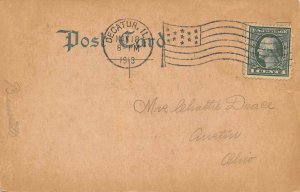 LP44   Decatur Illinois Postcard Fairview Park Entrance