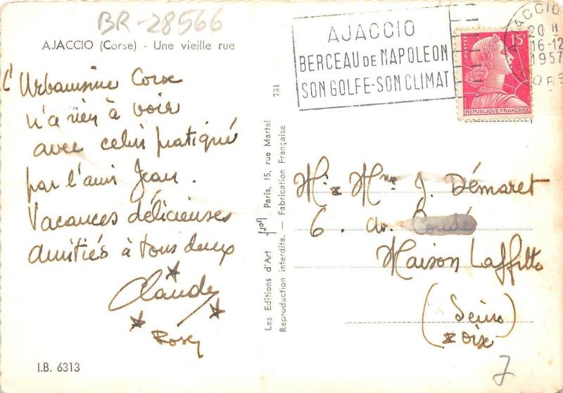 BR28566 Ajaccio un vieille rue france