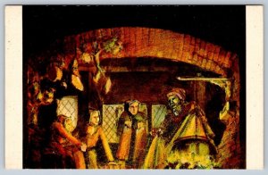 Tituba Telling Tales To Children, Witch Museum Salem Massachusetts, Art Postcard