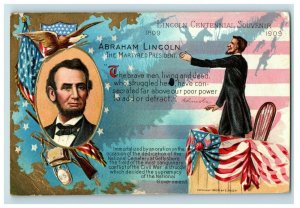 C.1908 Abraham Lincoln Centennial Souvenir Patriotic Nash Martyred Postcard P78 