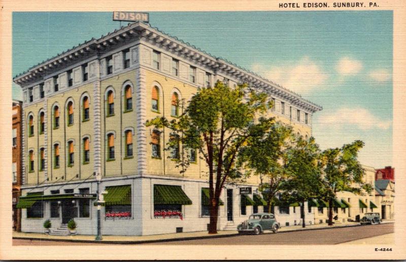 Pennsylvania Sunbury Hotel Edison