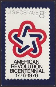 US Bicentennial Stamp Postcard