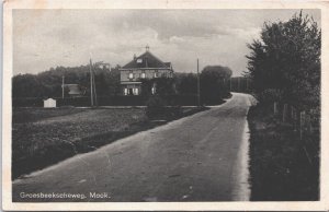 Netherlands Groesbeekseweg Mook Vintage Postcard 09.38