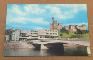 UNUSED POSTCARD - THE CASTLE AND NESS BRIDGE, INVERNESS, SCOTLAND