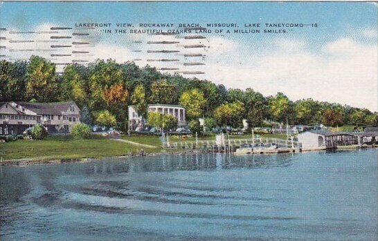Lakefront View Rockaway Beach Missouri 1958