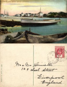 british honduras, BELIZE, Port of Town (1910s) Postcard