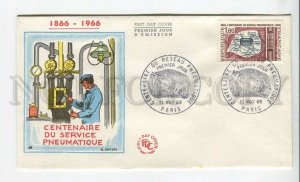 448471 France 1966 year FDC pneumatic service