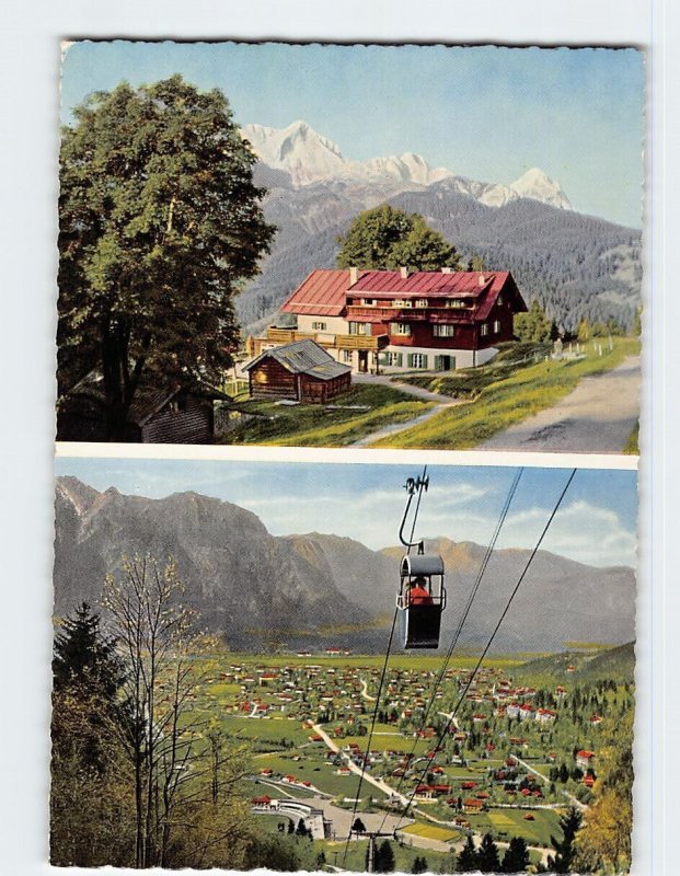 Postcard Berggasthof Eckbauer, Garmisch-Partenkirchen, Germany