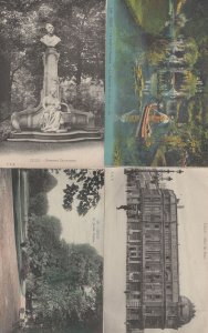 Lille Jardin Vauhan Statue Hotel De Postes 4x Old French Postcard s