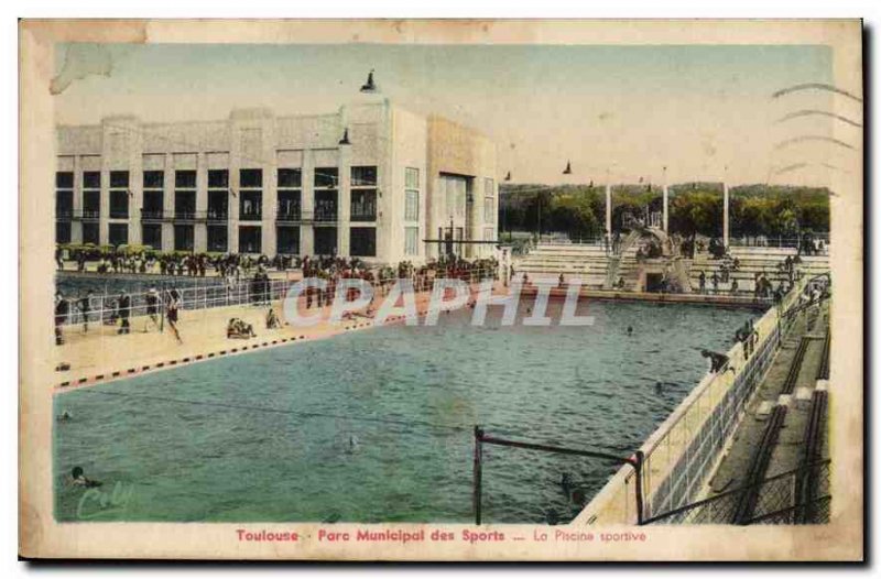 Old Postcard Toulouse Parc Municipal des Sports Sport Pool