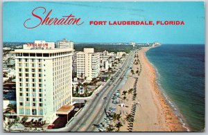 Vtg Fort Lauderdale Florida FL Sheraton Hotel Resort 1960s View Postcard