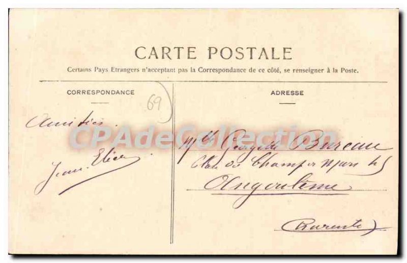 Old Postcard Lyon Pont Lafayette Le Rhone