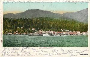 1905 KETICHAN, ALASKA Waterfront 8963 Edward H. Mitchell postcard