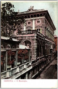 Genova II Municipio Genoa Italy Historic Building Postcard