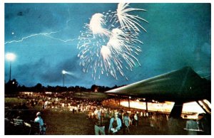 4th of July Celebration at Blossom Music Center Akron Ohio Postcard Posted 1971