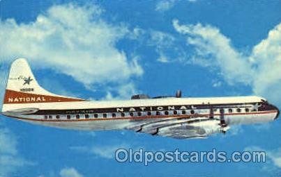 National Airlines Inc. Lockheed L-188A Electra Airplane, Airport Unused creas...