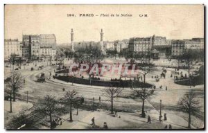 Old Postcard Paris Place de la Nation