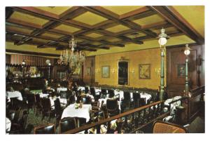 Sans Souci Restaurant Interior Dining Room Washington DC Vtg Postcard
