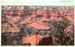 Arizona AZ, View From Hopi Point, Grand Canyon, National Park, Vintage Postcard