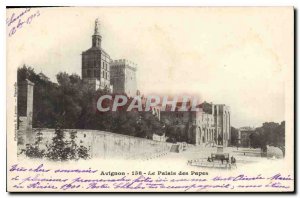 Old Postcard Avignon Popes' Palace