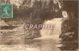 Old Postcard Nozeroy (Jura) Le Saut Maillis of the Source of the Ain