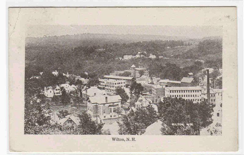 Panorama Wilton New Hampshire 1921 postcard