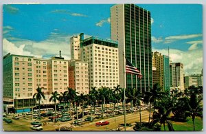 Vtg Miami Florida FL Biscayne Boulevard Street View 1970s Postcard