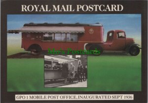 Royal Mail Postcard - GPO 1 Mobile Post Office, Inaugurated in 1936 -Ref.RR15243 