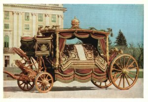 Postcard Wien The Red Funeral Car Of The Court Of Vienna Italy