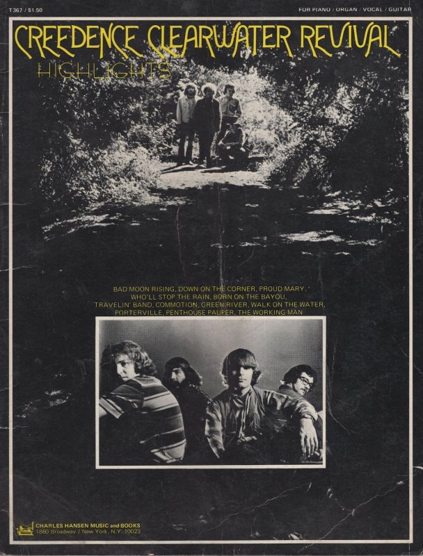 Creedence Clearwater Revival Sheet Music Album Please Read